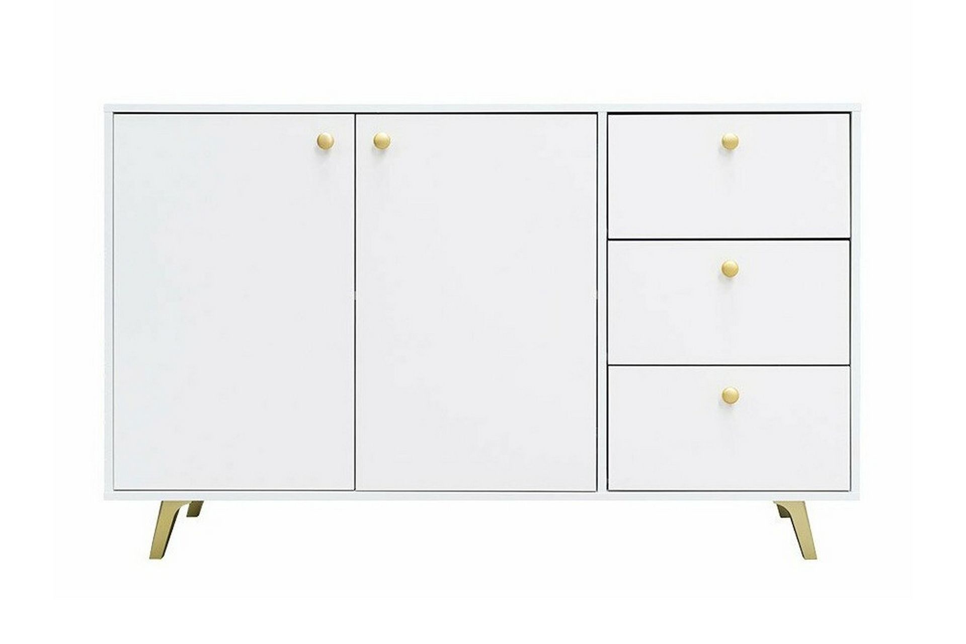 Emyvale Barnskap 138x86 cm - Hvid - Møbler - Barnemøbler - Oppbevaring barnerom - Skap barnerom
