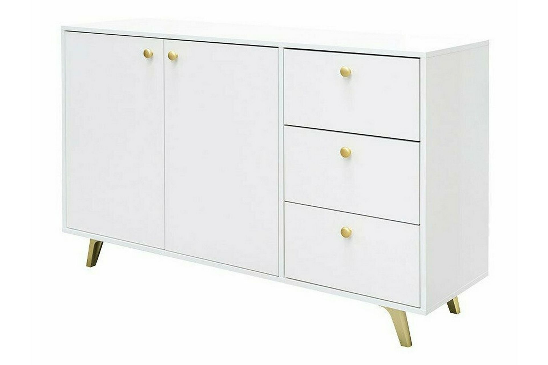 Emyvale Barnskap 138x86 cm - Hvid - Møbler - Barnemøbler - Oppbevaring barnerom - Skap barnerom