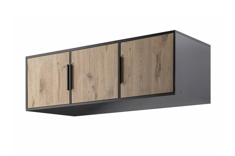 Emyvale Barnskap 149x245 cm - Svart - Møbler - Barnemøbler - Oppbevaring barnerom - Skap barnerom