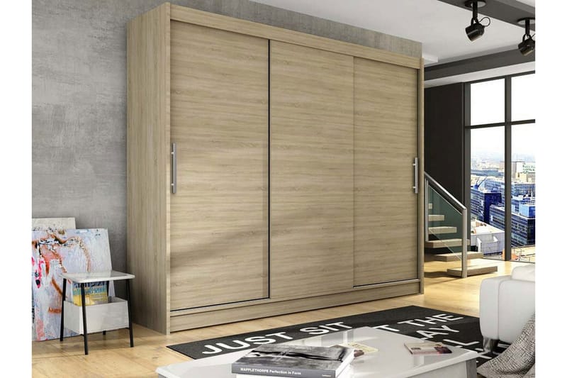 Glenmore Barnskap 250x215 cm - Brun - Møbler - Barnemøbler - Oppbevaring barnerom - Skap barnerom