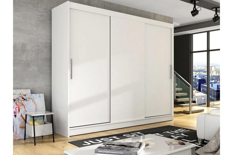 Glenmore Barnskap 250x215 cm - Hvid - Møbler - Barnemøbler - Oppbevaring barnerom - Skap barnerom