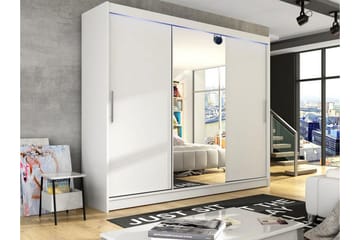 Glenmore Barnskap 250x215 cm - Hvid - Møbler - Barnemøbler - Oppbevaring barnerom - Skap barnerom