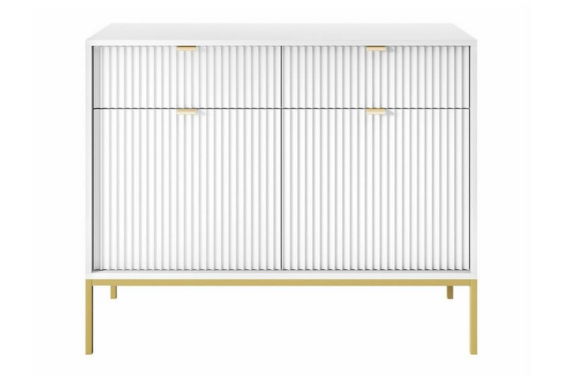 Klinkerville Skap 104x83 cm - Hvid - Møbler - Barnemøbler - Oppbevaring barnerom - Skap barnerom