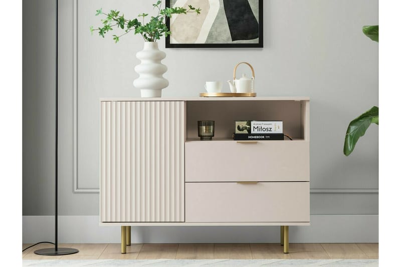 Staffin Barneskap 107x80 cm - Cashmere - Møbler - Barnemøbler - Oppbevaring barnerom - Skap barnerom