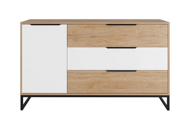 Staffin Barneskap 135x80 cm - Hvid - Møbler - Barnemøbler - Oppbevaring barnerom - Skap barnerom