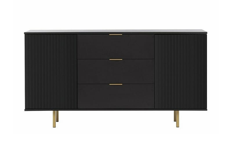 Staffin Barneskap 150x80 cm - Svart - Møbler - Barnemøbler - Oppbevaring barnerom - Skap barnerom