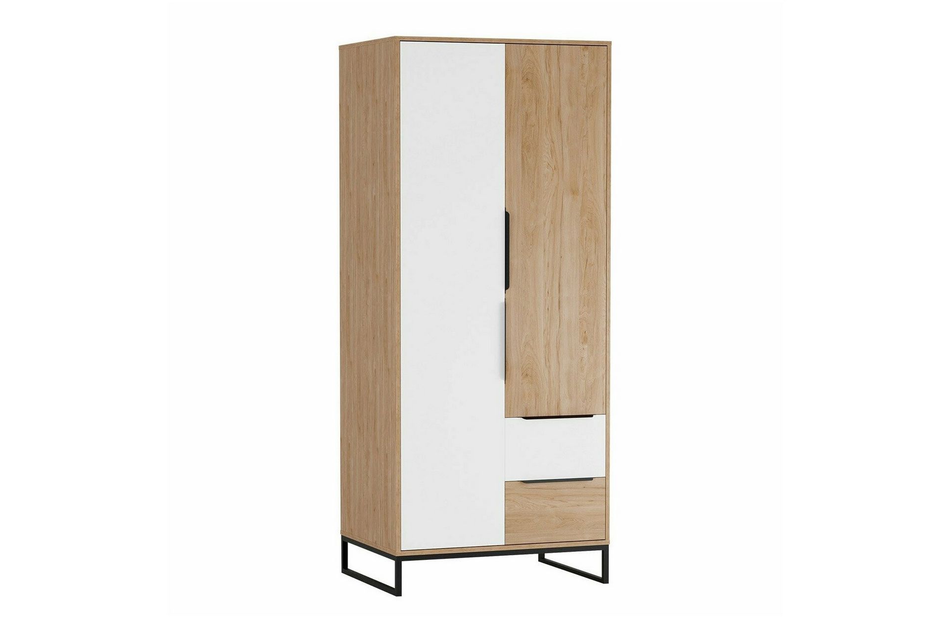 Staffin Barneskap 80x190 cm - Hvid - Møbler - Barnemøbler - Oppbevaring barnerom - Skap barnerom