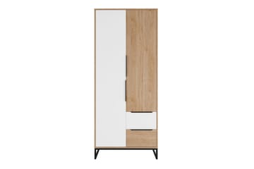 Staffin Barneskap 80x190 cm - Hvid - Møbler - Barnemøbler - Oppbevaring barnerom - Skap barnerom