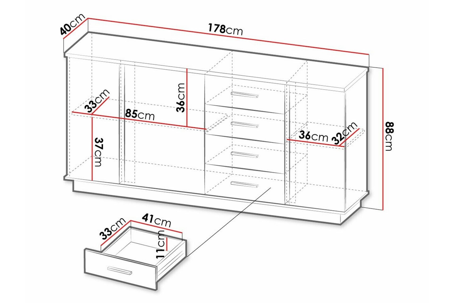 Strathy Barneskap 178x88 cm - Svart - Møbler - Barnemøbler - Oppbevaring barnerom - Skap barnerom