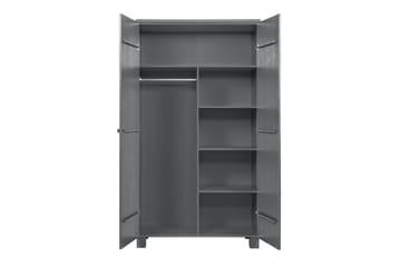 Tenney Garderobe 111 cm - Stålgrå Furu - Møbler - Barnemøbler - Oppbevaring barnerom - Garderobeskap barn