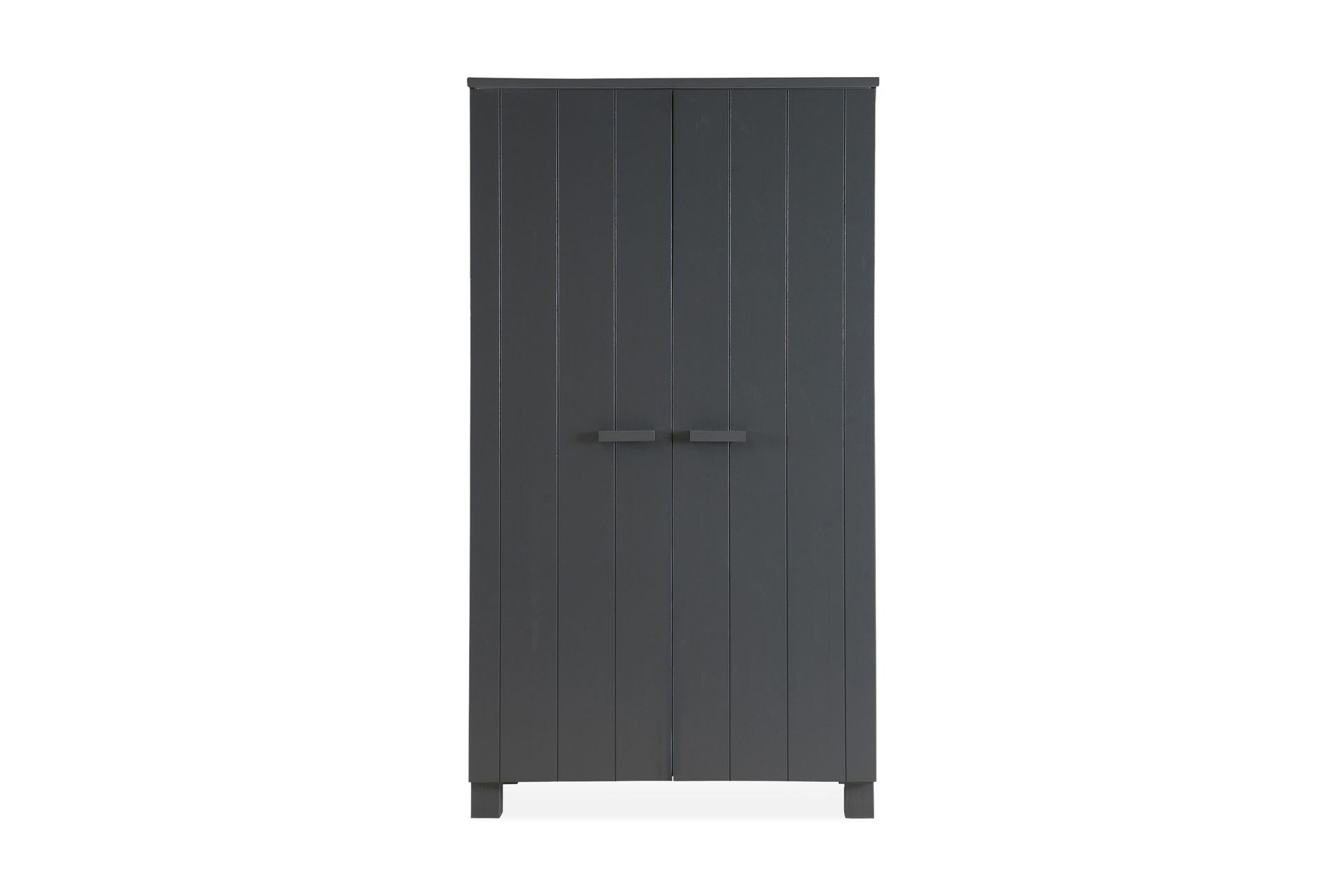 Tenney Garderobe 111 cm - Stålgrå Furu - Møbler - Barnemøbler - Oppbevaring barnerom - Garderobeskap barn
