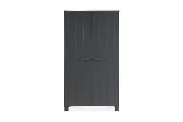 Tenney Garderobe 111 cm - Stålgrå Furu - Møbler - Barnemøbler - Oppbevaring barnerom - Garderobeskap barn