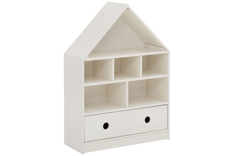 Masoomya Barnehylle 75 cm - Hvit - Møbler - Barnemøbler - Oppbevaring barnerom - Hylle barnerom