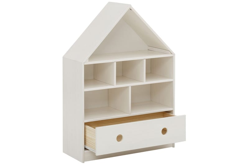 Masoomya Barnehylle 75 cm - Hvit - Møbler - Barnemøbler - Oppbevaring barnerom - Hylle barnerom