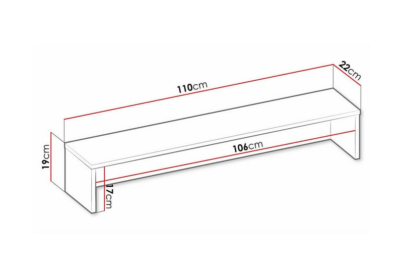 Rathmore Barnhylle 110 cm - Mørkegrå - Hylle barnerom - Bokhylle barn