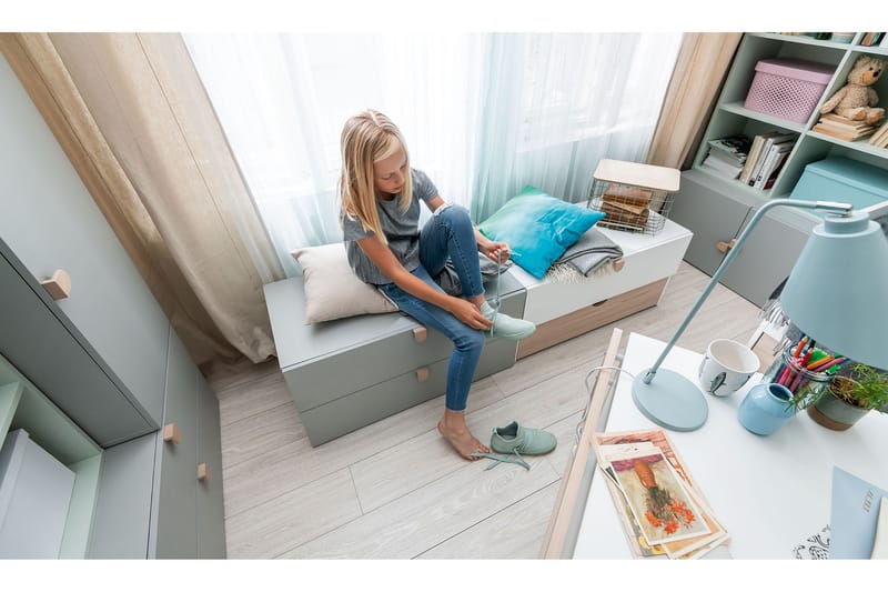 Stige kommode Hvit/Tre/Natur - Tre/natur/Hvit - Møbler - Barnemøbler - Oppbevaring barnerom - Kommode barnerom