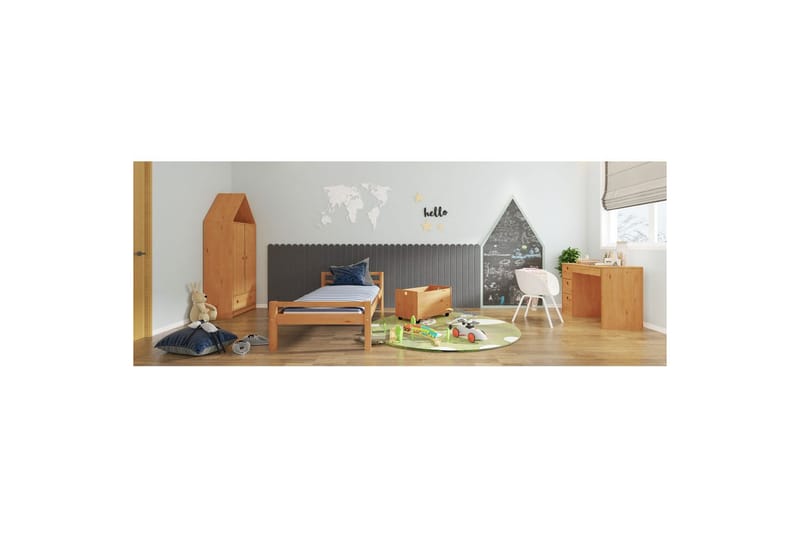 Lekekasse/Kiste Alpi 68x39x43 cm, Natur - 68x39x43 cm, Natur - Møbler - Barnemøbler - Oppbevaring barnerom - Oppbevaring leker - Lekekasse