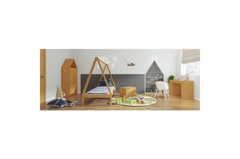 Lekekasse/Kiste Alpi 70x40x40 cm, Natur - 70x40x40 cm, Natur - Møbler - Barnemøbler - Oppbevaring barnerom - Oppbevaring leker - Lekekasse