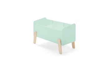 Säng med sängbord Skyddsrail Leksakslåda Vipack Kiddy Vipack Mint Green - Møbler - Barnemøbler - Barnemøbelsett