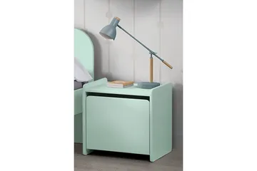 Säng med sängbord Skyddsrail Leksakslåda Vipack Kiddy Vipack Mint Green - Møbler - Barnemøbler - Barnemøbelsett