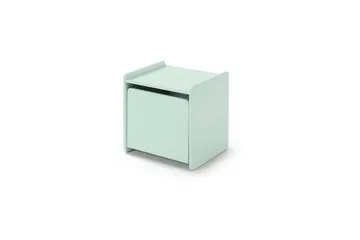 Säng med sängbord Skyddsrail Leksakslåda Vipack Kiddy Vipack Mint Green - Møbler - Barnemøbler - Barnemøbelsett