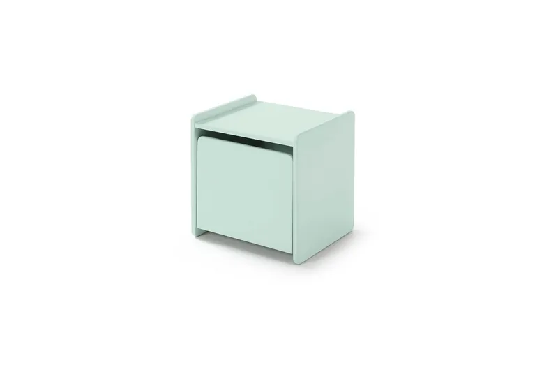 Säng med sängbord Skyddsrail Leksakslåda Vipack Kiddy Vipack Mint Green - Møbler - Barnemøbler - Barnemøbelsett