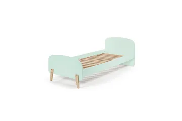 Säng med sängbord Vägg hyllor Leksakslåda Skyddsrail Vipack Kiddy Vipack Mint Green - Møbler - Barnemøbler - Barnemøbelsett