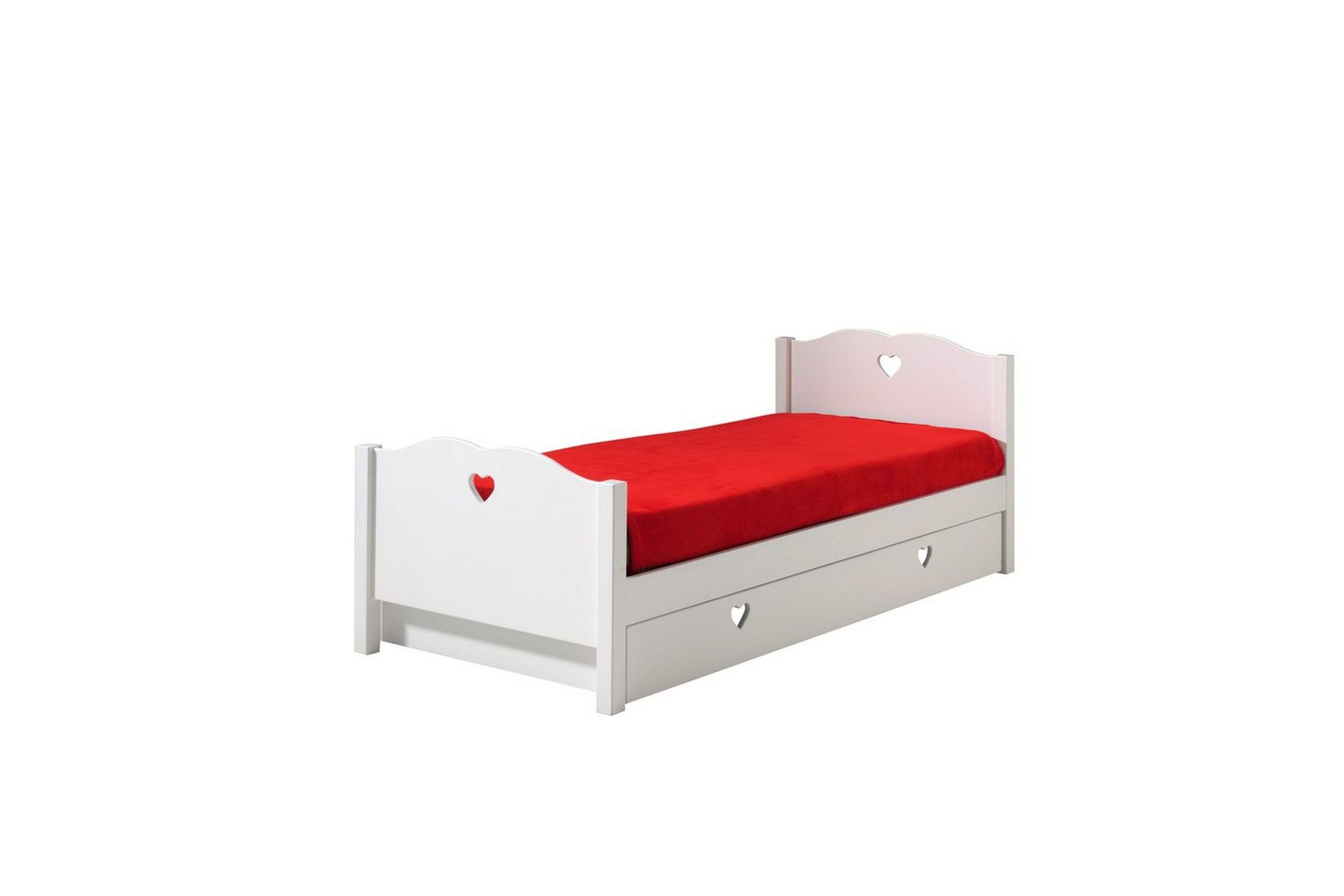 Seng med skuff Amori 90 x 200 cm Hvit -