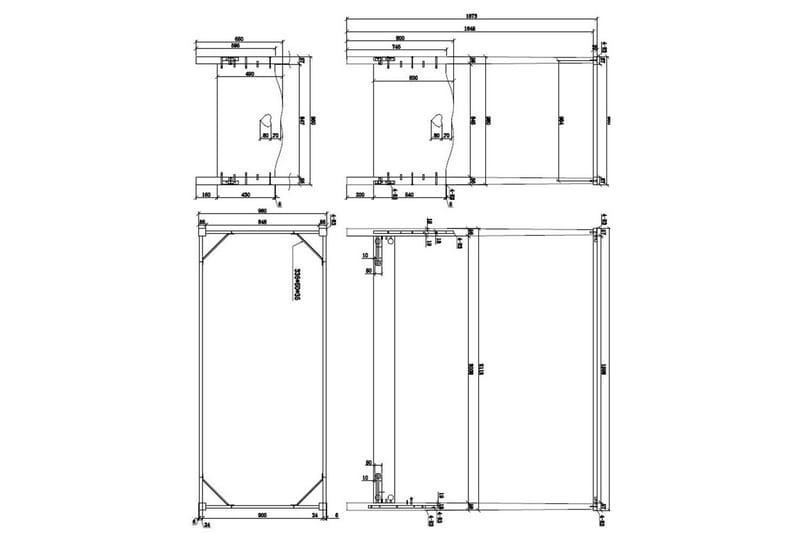 Seng med tekstilsett Amori Hvit - Møbler - Barnemøbler - Barneseng & Juniorseng