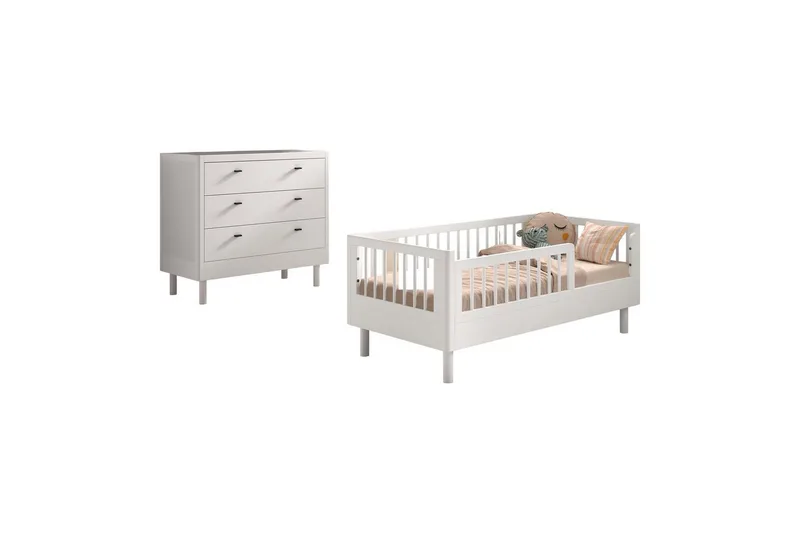Spjälsäng med byrå Jaxx Forrest Jaxx White, undefined