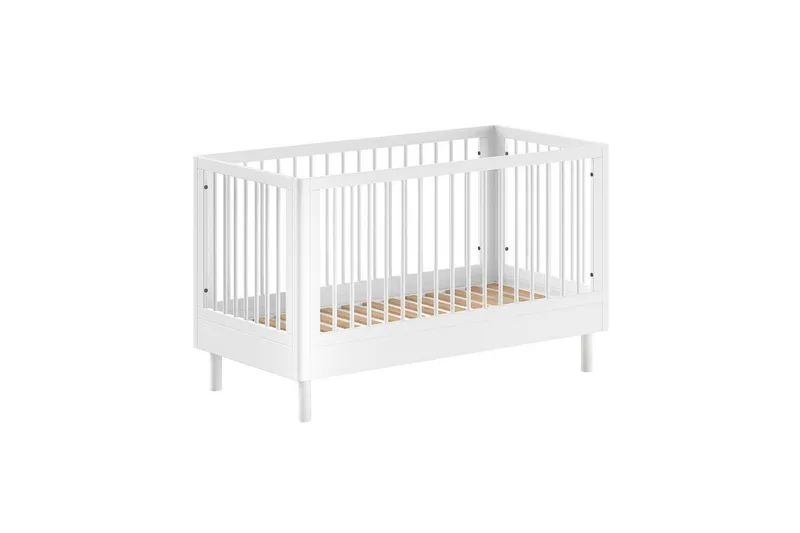 Spjälsäng med byrå Jaxx Forrest Jaxx White - Møbler - Barnemøbler - Barnemøbelsett