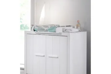 Spjälsäng med byrå och skötbord Jaxx Erik Jaxx White - Møbler - Barnemøbler - Barnemøbelsett