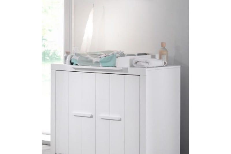 Spjälsäng med byrå och skötbord Jaxx Erik Jaxx White - Møbler - Barnemøbler - Barnemøbelsett