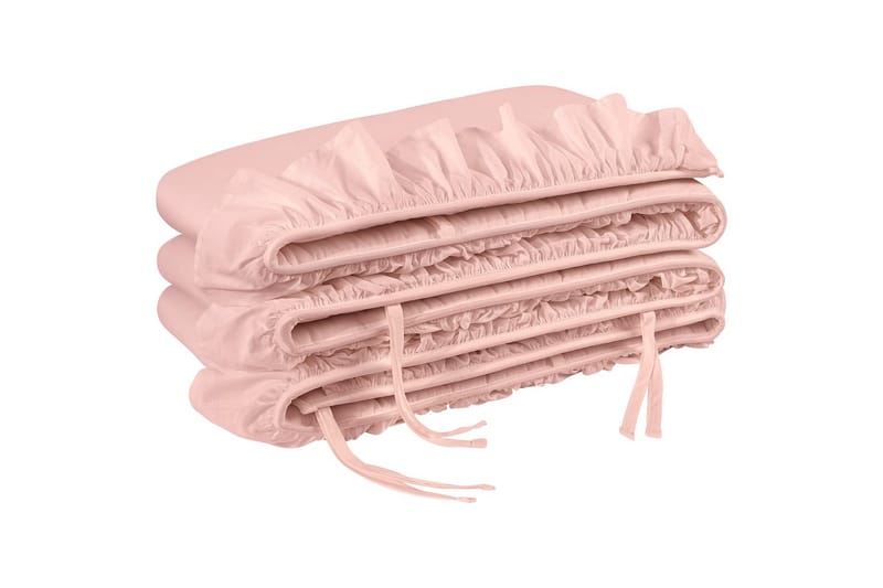 Sprinkelsengbeskyttelse Kappe 28 x 360 cm Rosa, undefined