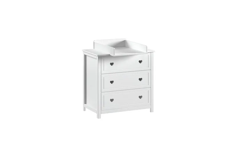 Byrå med skötbord Jaxx Amori Vit Jaxx White, undefined