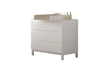 Byrå med skötbord Jaxx Eva Jaxx White - Møbler - Barnemøbler - Stellebord - Stellekommode
