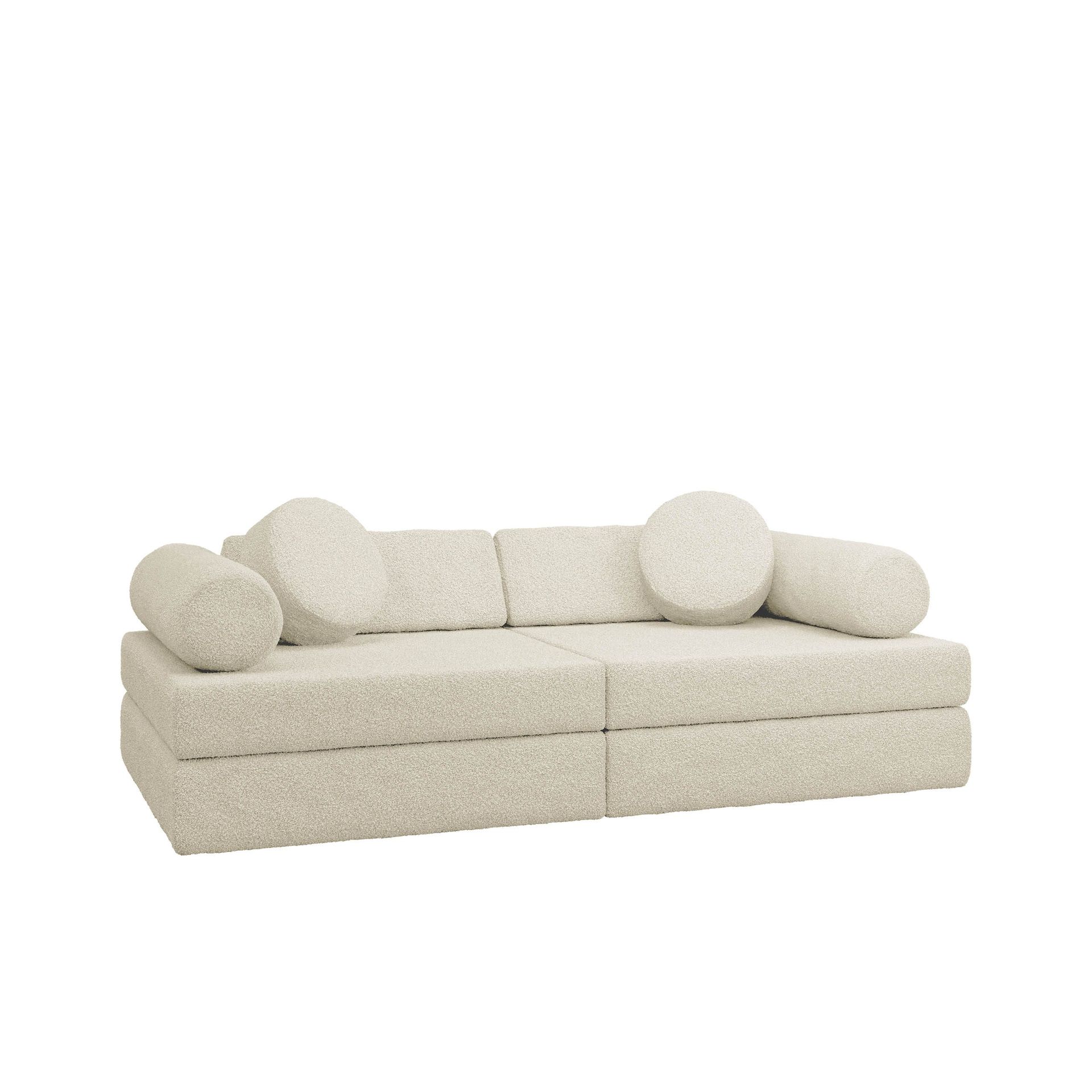 Tharosin 2-seters barnesofa - krembeige