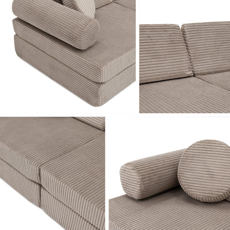 Tharosin 2-seters barnesofa - mørkegrå - Møbler - Barnemøbler - Barnesofa