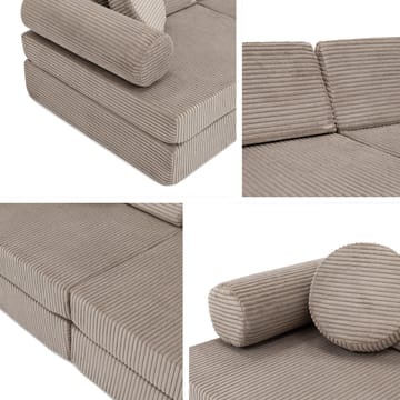 Tharosin 2-seters barnesofa - varmgrå - Møbler - Barnemøbler - Barnesofa