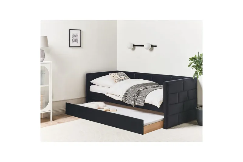 Uttrekkbar seng Chavonne - Svart - Møbler - Barnemøbler - Barneseng & Juniorseng