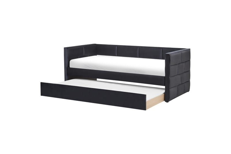 Uttrekkbar seng Chavonne, Svart