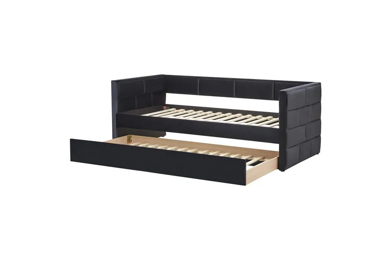 Uttrekkbar seng Chavonne - Svart - Møbler - Barnemøbler - Barneseng & Juniorseng