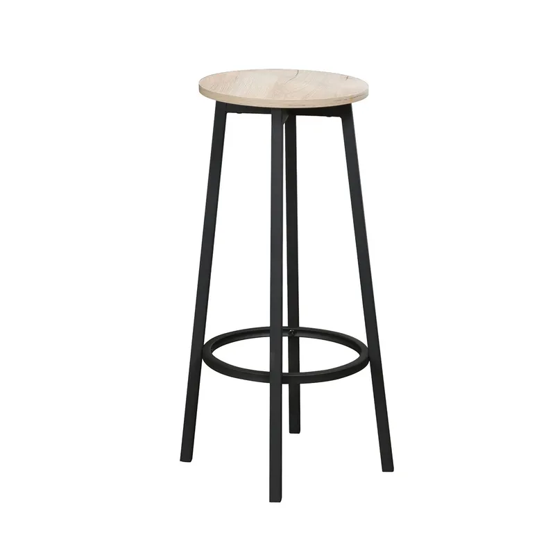 Barsett HOME4YOU Hedvig bord og 2 barstoler ask/svart - Ask/svart - Møbler - Bord