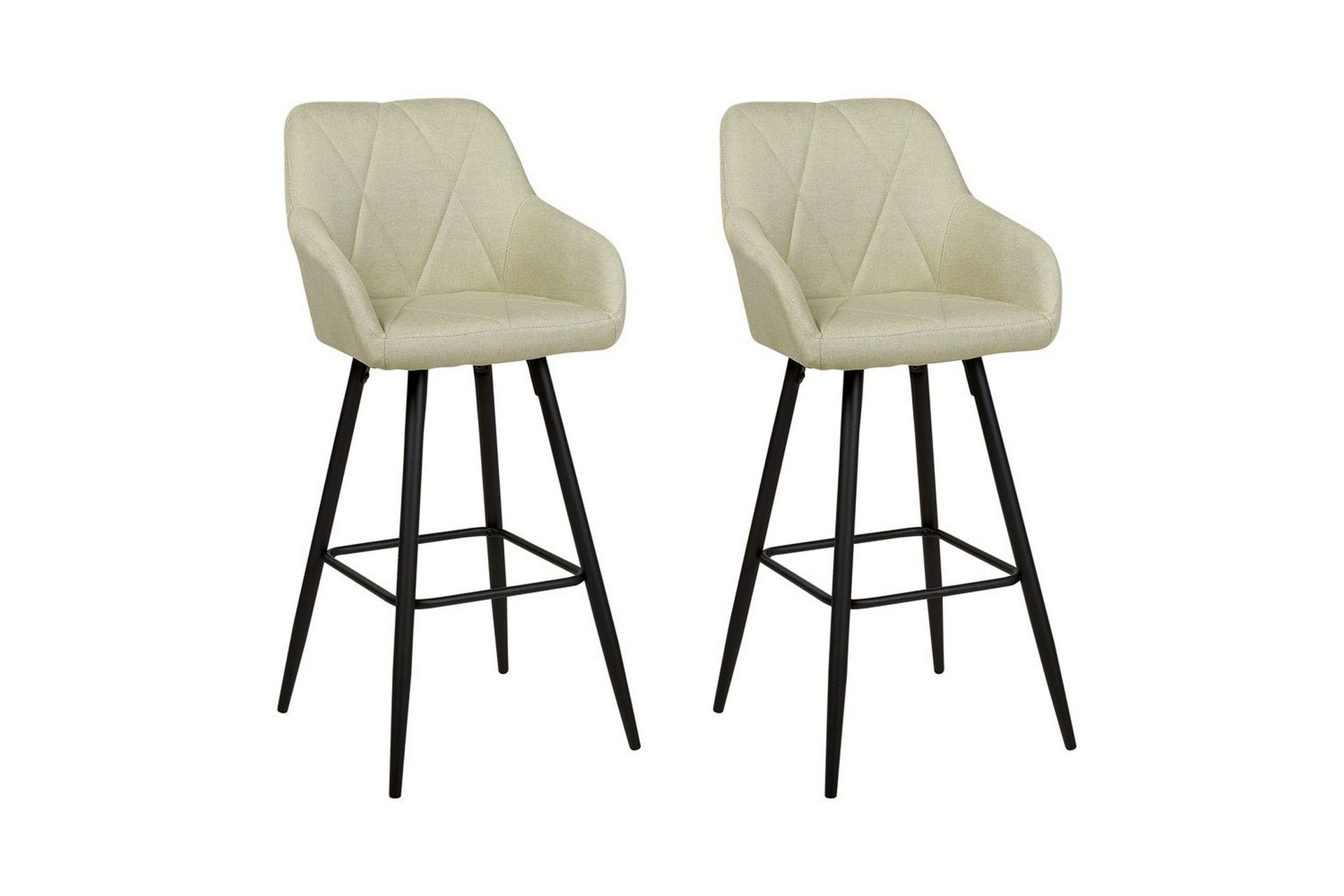 Barstol Beliani Darien set om 2 Grön-Svart Light green -