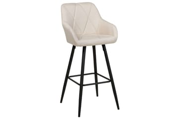 Barstol Beliani Darien set om 2 Grön-Svart Ljusbeige - Møbler - Stoler & lenestoler - Barstoler