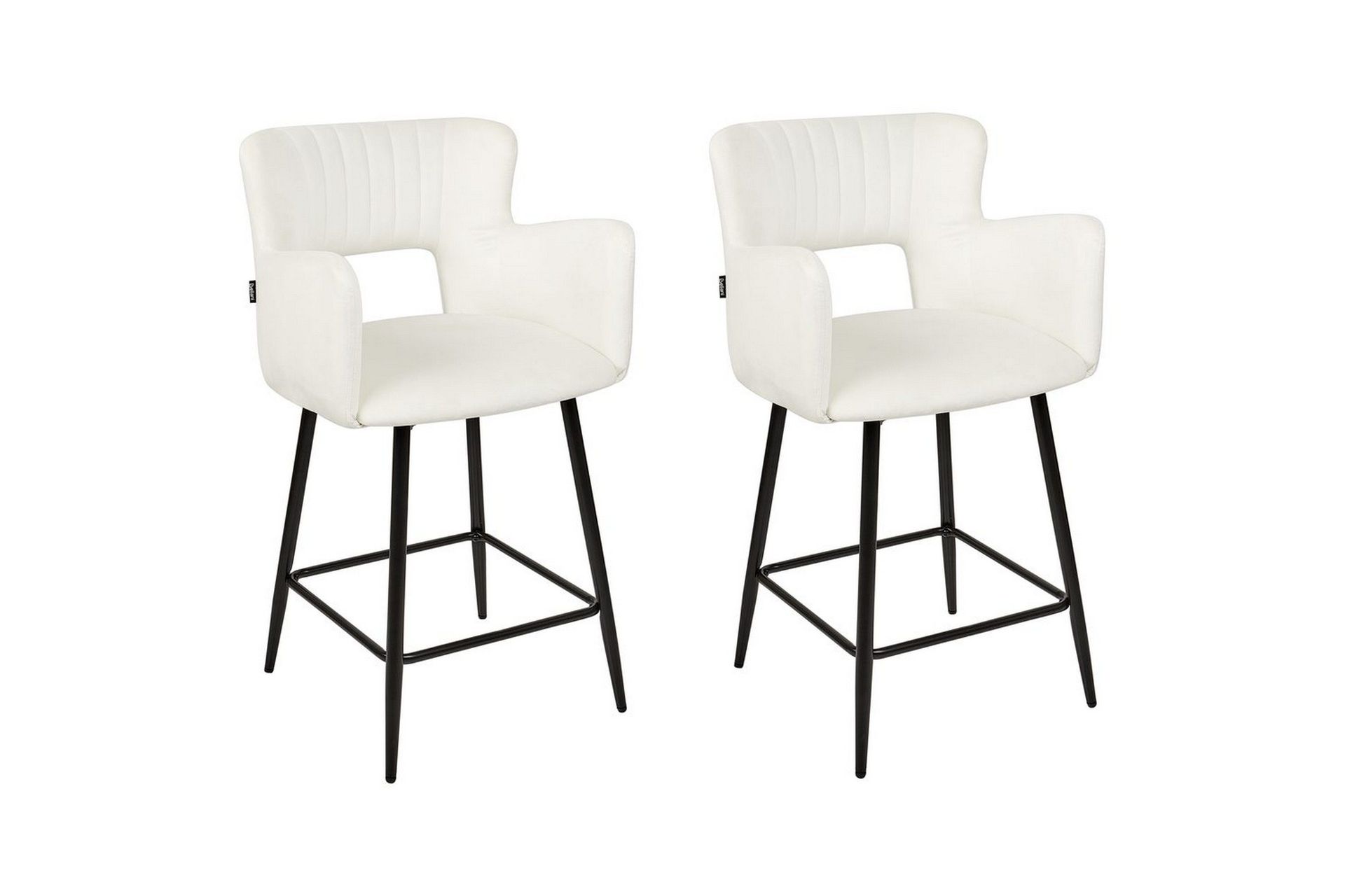 Barstol Beliani Sanilac set om 2 Blå-Svart Cream white VALUE_MISSING_18024 -