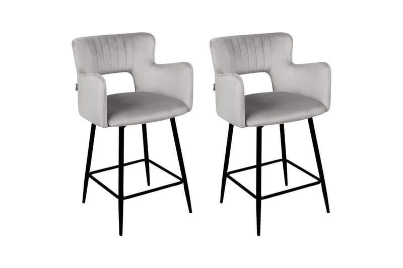 Barstol Beliani Sanilac set om 2 Blå-Svart Light grey VALUE_MISSING_18022