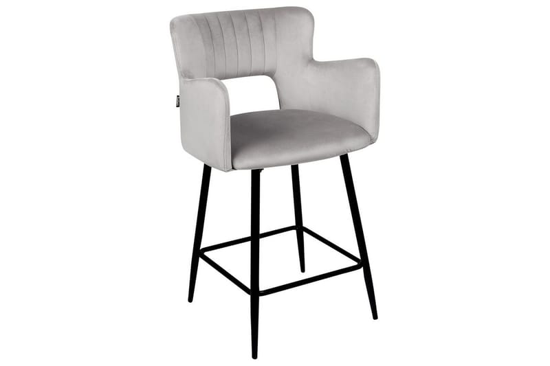 Barstol Beliani Sanilac set om 2 Blå-Svart Light grey VALUE_MISSING_18022 - Møbler - Stoler & lenestoler - Barstoler