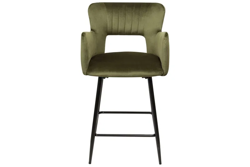 Barstol Beliani Sanilac set om 2 Blå-Svart Olive green VALUE_MISSING_18023 - Møbler - Stoler & lenestoler - Barstoler