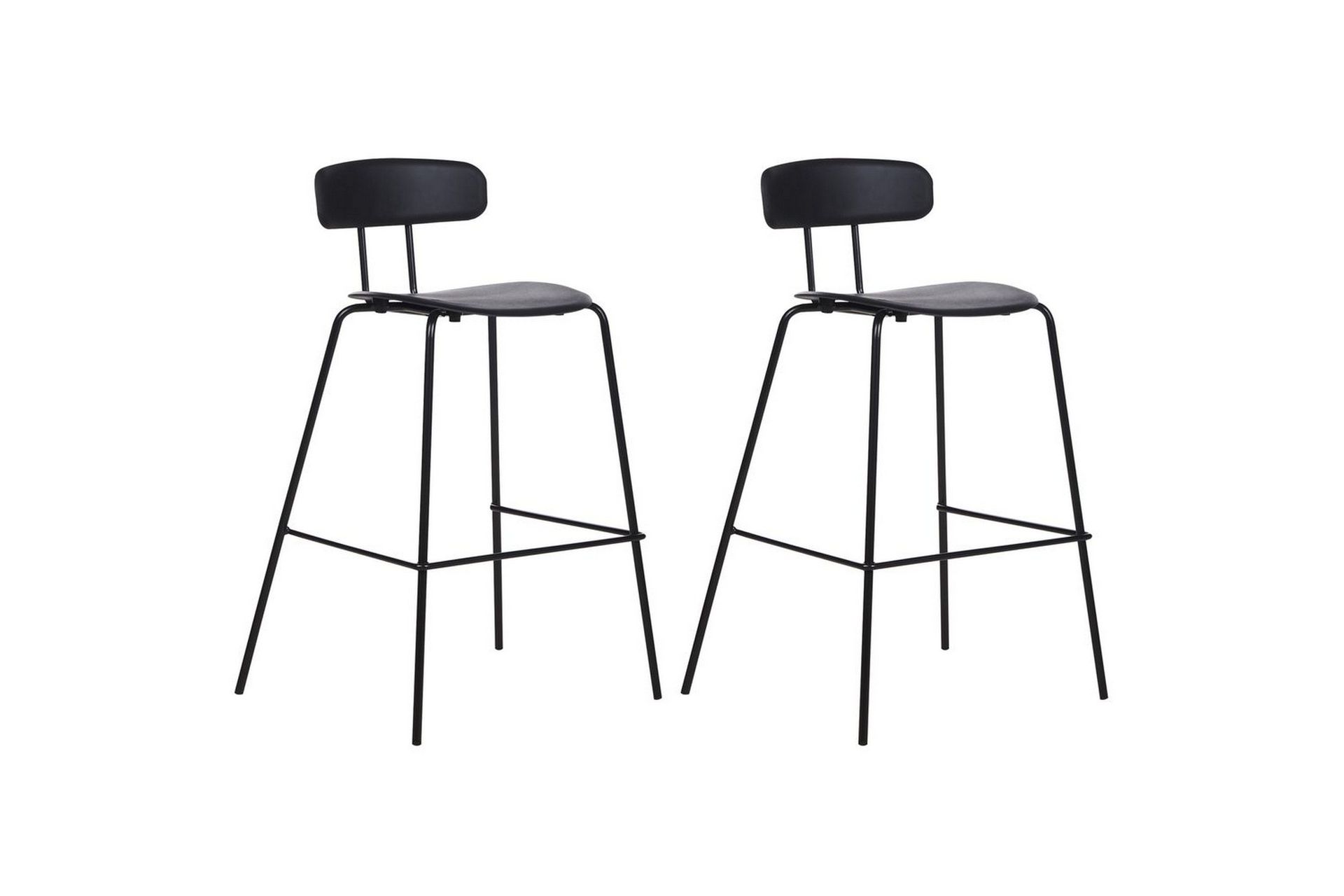 Barstol Beliani Sibley set om 2 Grön Black -